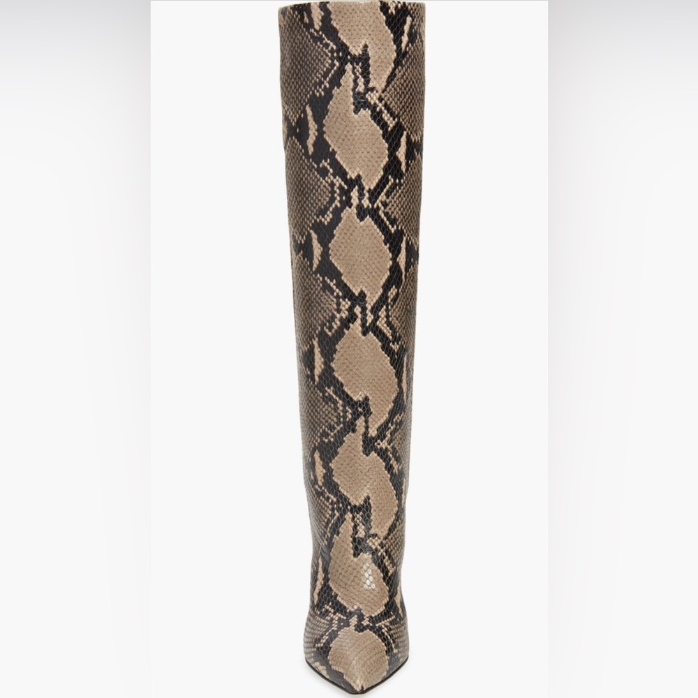 Paris Texas Knee-High Python Embossed Boots - image 4